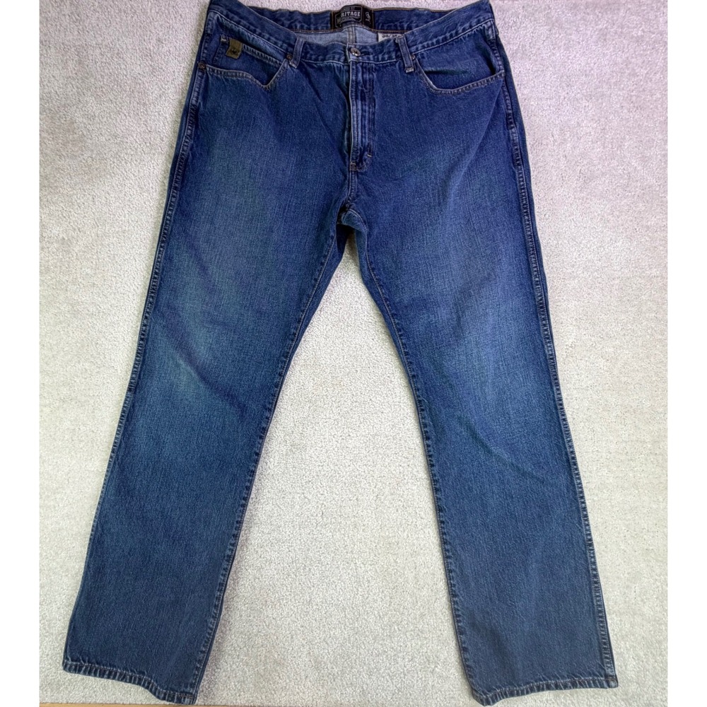Ariat Heritage Relaxed Boot Cut Jeans Mens 38 (Fits as 37) Dark Stone Blue Denim